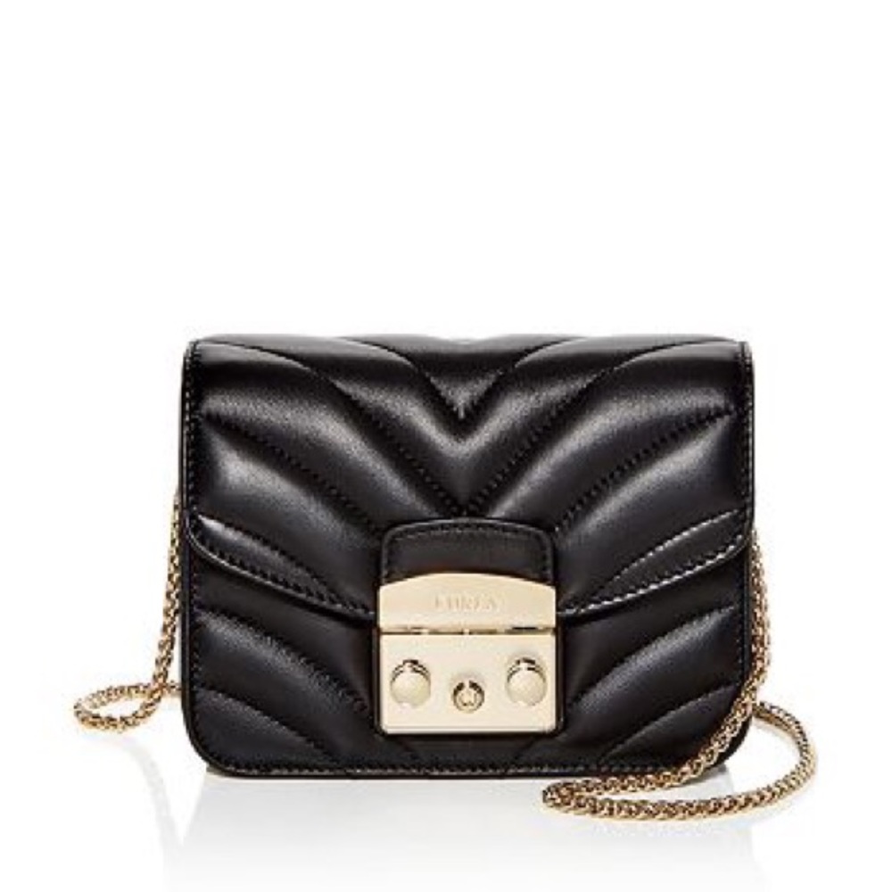 NWT Furla Quilted Mini Metropolis crossbody Bag